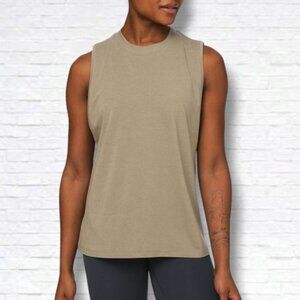 Lucky Brand Neutral Floral Button Front Tie Waist Short Sleeve Size L